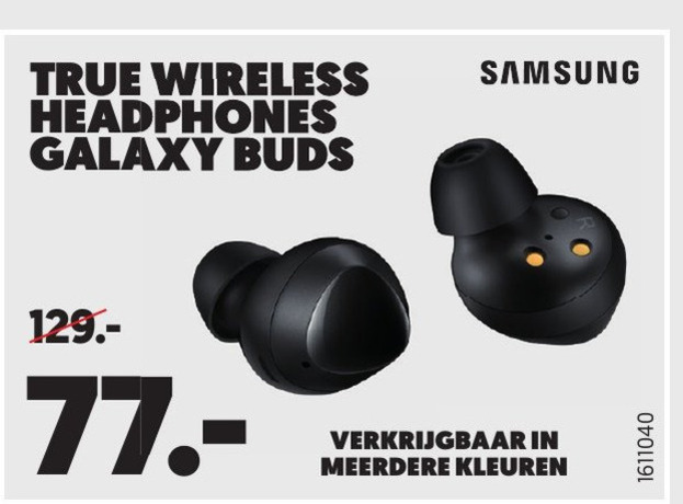 Samsung   oortelefoon folder aanbieding bij  Mediamarkt - details