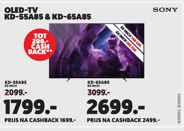 Sony   4k ultrahd televisies, oled televisie folder aanbieding bij  Mediamarkt - details