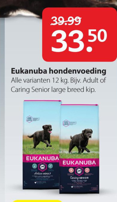 Eukanuba   hondenvoer folder aanbieding bij  Pets Place - details