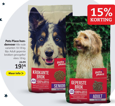 Pets Place Huismerk   hondenvoer folder aanbieding bij  Pets Place - details