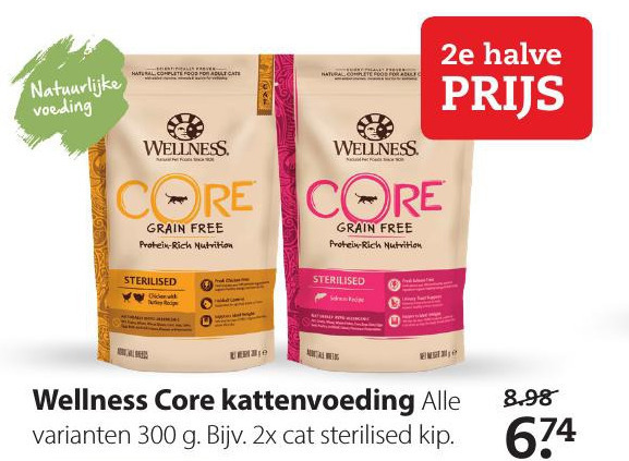 Wellness Core   kattenvoer folder aanbieding bij  Pets Place - details