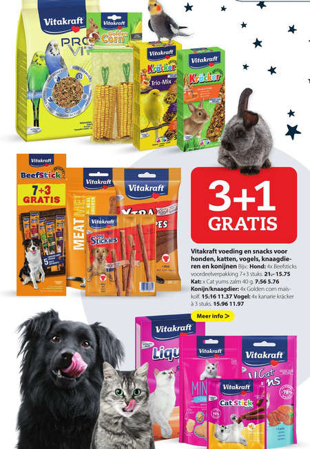 Vitakraft   kattensnacks, knaagdierensnacks folder aanbieding bij  Pets Place - details