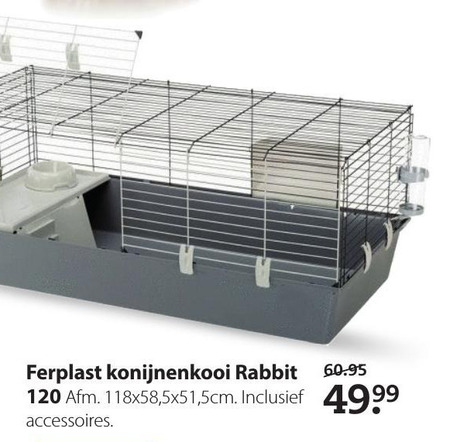 konijnenhok folder aanbieding bij Pets Place - details