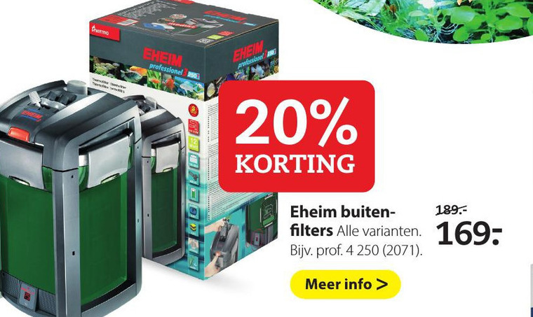 Eheim   vijverfilter folder aanbieding bij  Pets Place - details