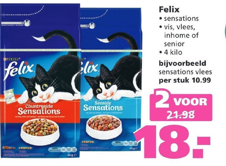 Felix   kattenvoer folder aanbieding bij  Ranzijn Tuin en Dier - details