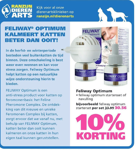 feliway   huisdierenapotheek folder aanbieding bij  Ranzijn Tuin en Dier - details