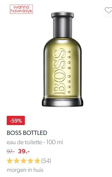 Hugo Boss   eau de toilette folder aanbieding bij  wehkamp.nl - details