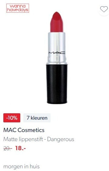 MAC   lipstick folder aanbieding bij  wehkamp.nl - details