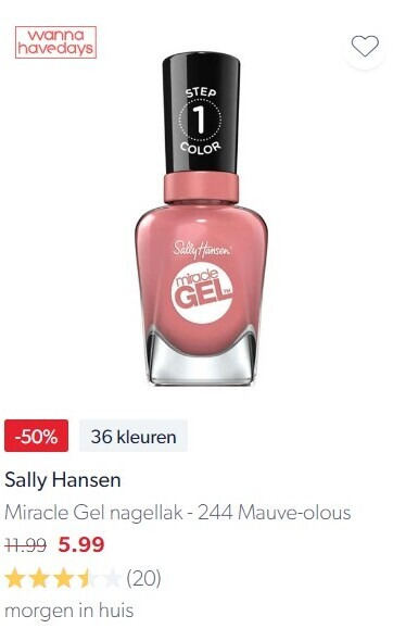 Sally Hansen   nagellak folder aanbieding bij  wehkamp.nl - details