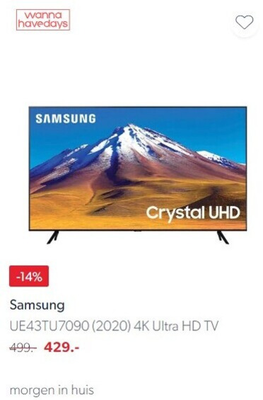 Samsung   4k ultrahd televisies folder aanbieding bij  wehkamp.nl - details