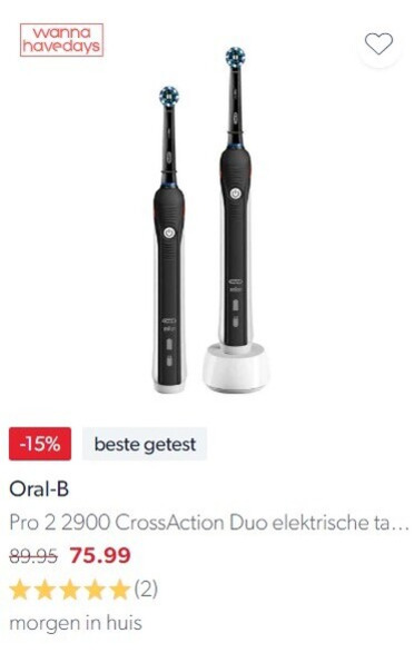 Braun Oral-B   electrische tandenborstel folder aanbieding bij  wehkamp.nl - details