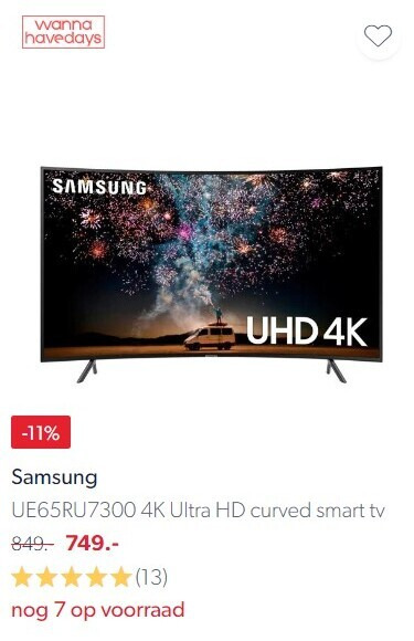 Samsung   4k ultrahd televisies folder aanbieding bij  wehkamp.nl - details