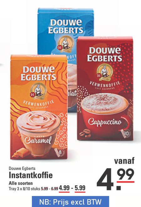 Douwe Egberts   oploskoffie folder aanbieding bij  Sligro - details