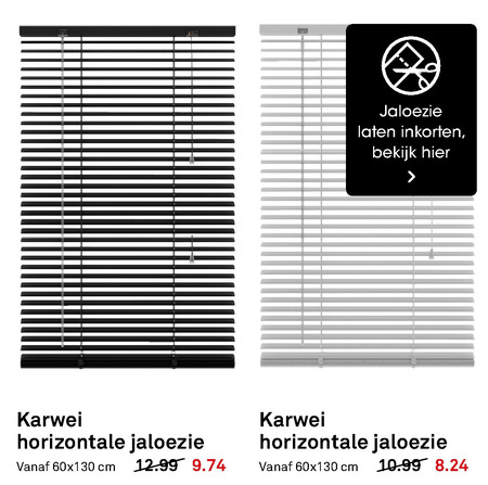 Karwei Huismerk   jaloezie folder aanbieding bij  Karwei - details