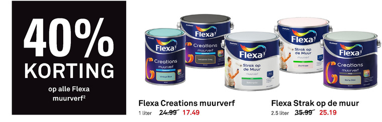 Flexa   muurverf folder aanbieding bij  Karwei - details