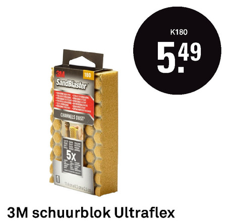 3M   schuurblok folder aanbieding bij  Karwei - details