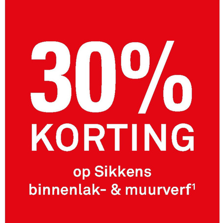 Sikkens   muurverf, lak folder aanbieding bij  Karwei - details