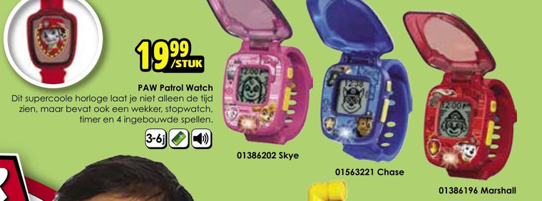 Paw Patrol   kinderhorloge folder aanbieding bij  ToyChamp - details