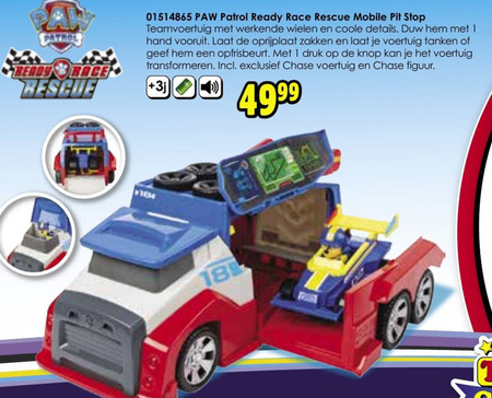 Paw Patrol   miniatuur auto folder aanbieding bij  ToyChamp - details