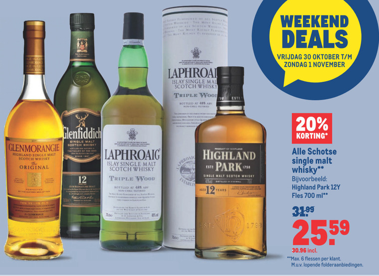 Glenmorangie   whisky folder aanbieding bij  Makro - details