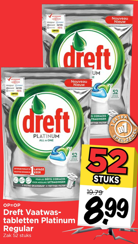 Dreft   vaatwasmiddel folder aanbieding bij  Vomar - details