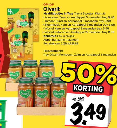 Olvarit   babyvoeding folder aanbieding bij  Vomar - details