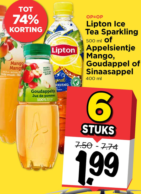 Appelsientje   fruitdrank, ice tea folder aanbieding bij  Vomar - details