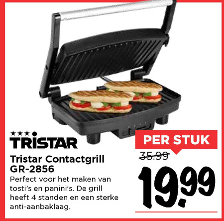 Tristar   grillplaat folder aanbieding bij  Vomar - details