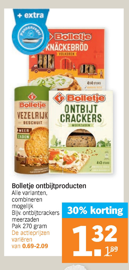 Bolletje   knackebrod, beschuit folder aanbieding bij  Albert Heijn - details