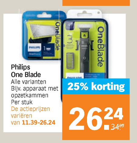 Philips   elektrisch scheerapparaat folder aanbieding bij  Albert Heijn - details