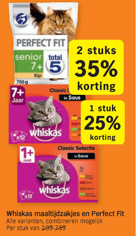 Perfect Fit   kattenvoer folder aanbieding bij  Albert Heijn - details