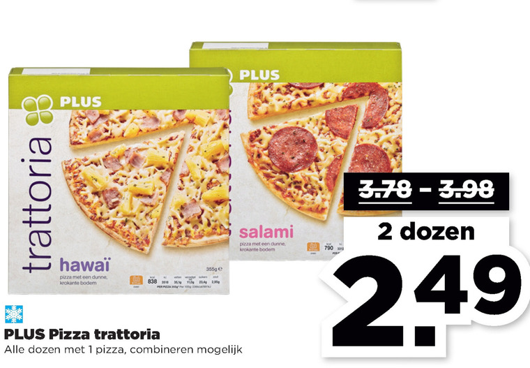 Plus Huismerk   diepvriespizza folder aanbieding bij  Plus - details