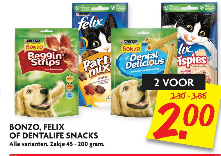 Felix   hondensnacks, kattensnacks folder aanbieding bij  Dekamarkt - details