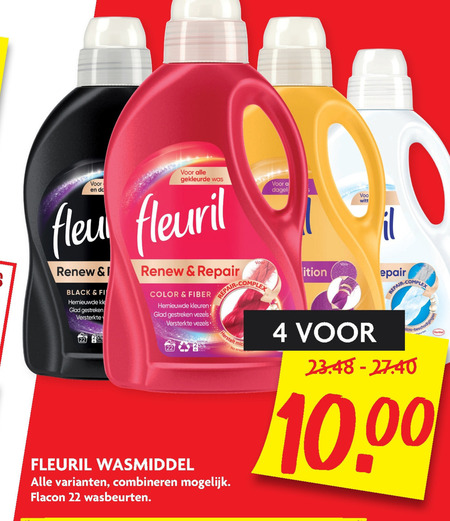 Fleuril   wasmiddel folder aanbieding bij  Dekamarkt - details