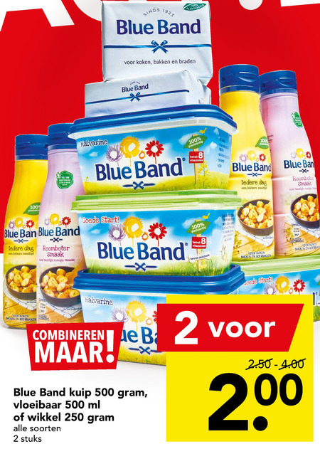 Blue Band   margarine, olie en vetten folder aanbieding bij  Deen - details