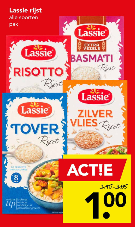 Lassie   rijst folder aanbieding bij  Deen - details