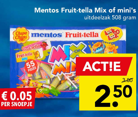 Mentos   snoep folder aanbieding bij  Deen - details