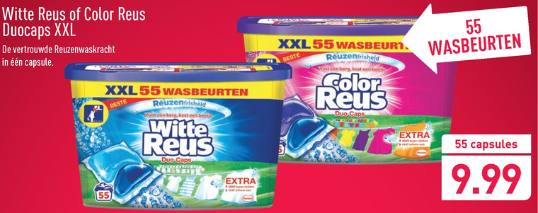 Witte Reus   wasmiddel folder aanbieding bij  Aldi - details