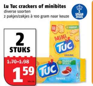 Lu Tuc   zoutje, crackers folder aanbieding bij  Poiesz - details