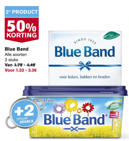 Blue Band   olie en vetten, margarine folder aanbieding bij  Hoogvliet - details