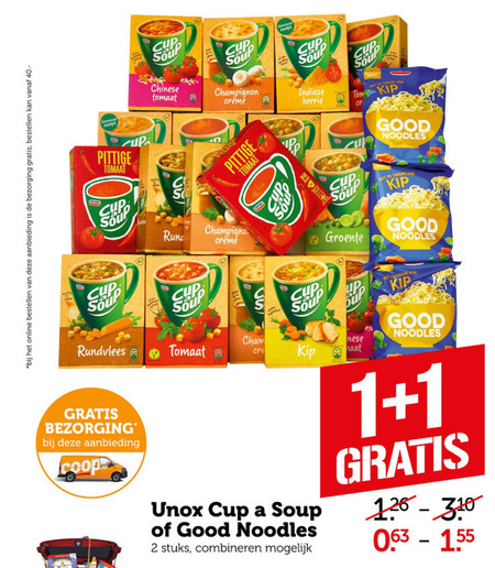 Cup a Soup   noodles, soep folder aanbieding bij  Coop - details