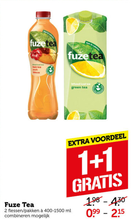 Fuze Tea   ice tea folder aanbieding bij  Coop - details