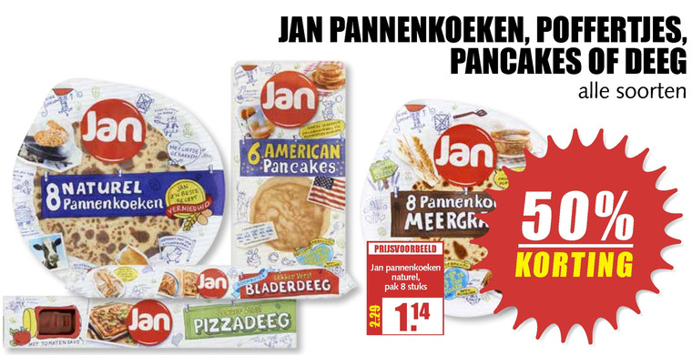 Jan   pannenkoek, poffertjes folder aanbieding bij  MCD Supermarkt Basis - details