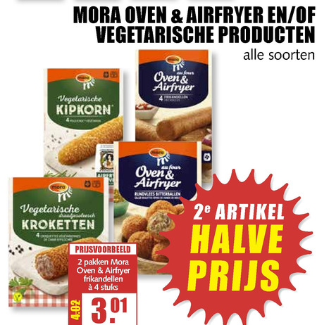 Mora   bitterballen, frikandellen folder aanbieding bij  MCD Supermarkt Basis - details