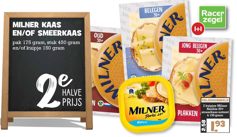 Milner   kaas, smeerkaas folder aanbieding bij  Boons Markt - details