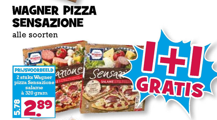 Wagner   diepvriespizza folder aanbieding bij  Boons Markt - details