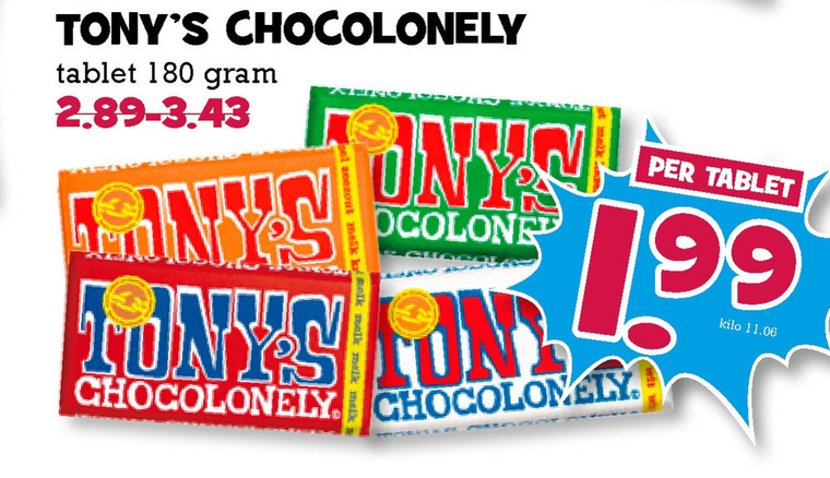 Tony Chocolony   chocolade folder aanbieding bij  Boons Markt - details