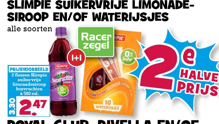 Slimpie   waterijs, limonadesiroop folder aanbieding bij  Boons Markt - details