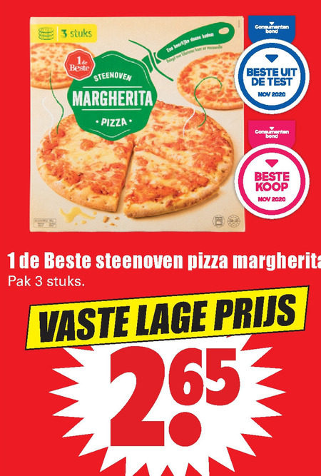 1 De Beste   diepvriespizza folder aanbieding bij  Dirk - details