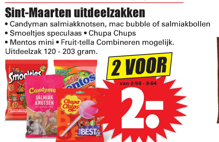 Candyman   lollie, snoep folder aanbieding bij  Dirk - details